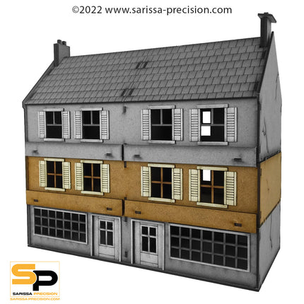 Destroyed Terrace Shop (28mm)