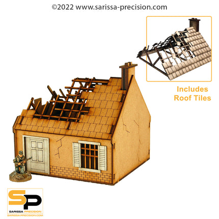Destroyed Single-Storey House (28mm)