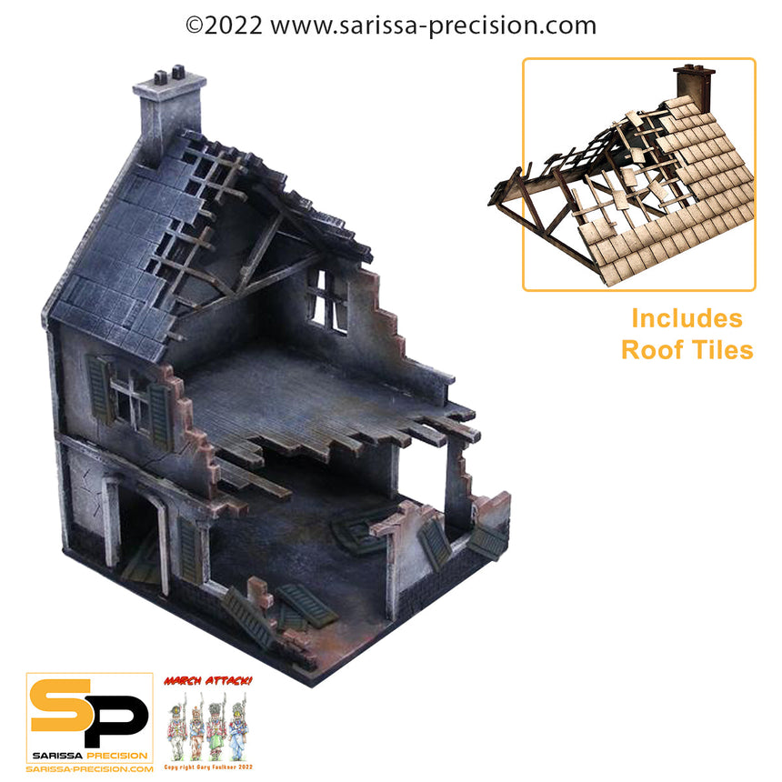 Bombed-Out Terrace (28mm)