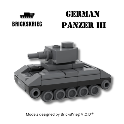 German Panzer III - Brickskrieg - PZ3-GE-01