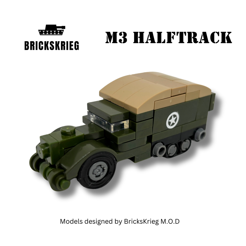 US M3 Halftrack - Brickskrieg - M3T-US-01