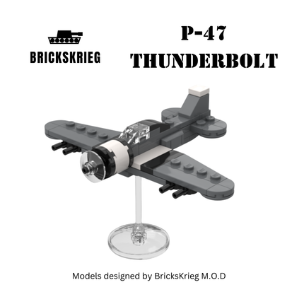 US P-47 Thunderbolt - Brickskrieg - P47-US-01