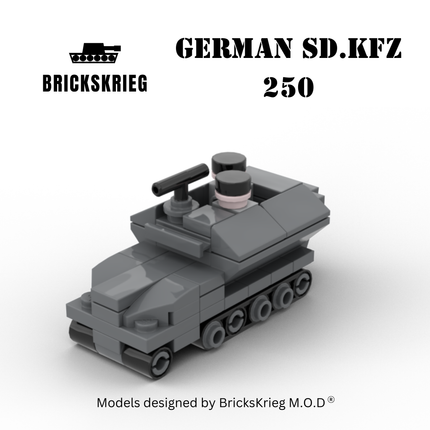 German SD KFZ 250 - Brickskrieg - KFZ-GE-01