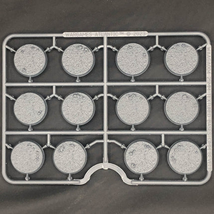 25mm Textured Bases (3mm Bevel) - 48 texturierte Hartplastik-Bases