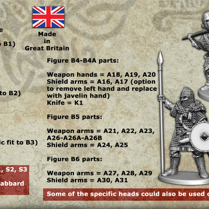 Early Saxon Armoured Warriors (36 Figuren)