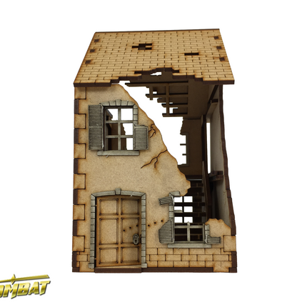 28mm Ruined Terrace House - TT Combat - TTSCW-WAR-031