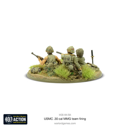 USMC 30 Cal MMG team firing