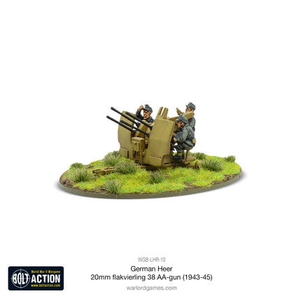 German Heer 20mm flakvierling 38 AA-gun (1943-45)