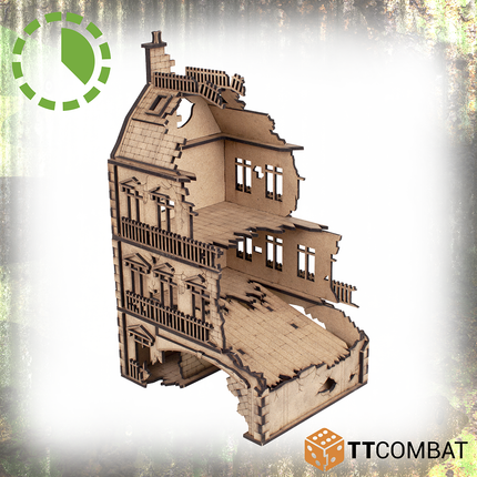 City Rowhouse Arch Destroyed - TT Combat - TTSCW-WAR-084