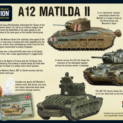 A12 Matilda II Infantry Tank - Panzer - Warlord Games - 402011019
