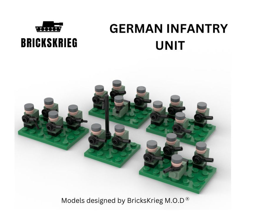 German Infantry Unit - Brickskrieg - INF-GE-01