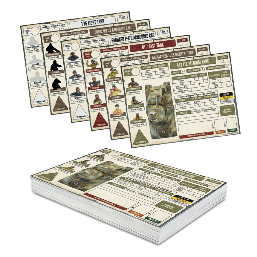 Achtung Panzer! Allies Card Pack - Zubehör - Warlord Games - 489512201
