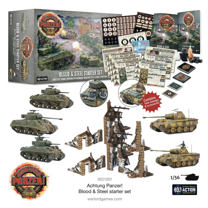 Achtung Panzer! Blood & Steel Starter Set - Starterset - Warlord Games - 482010001