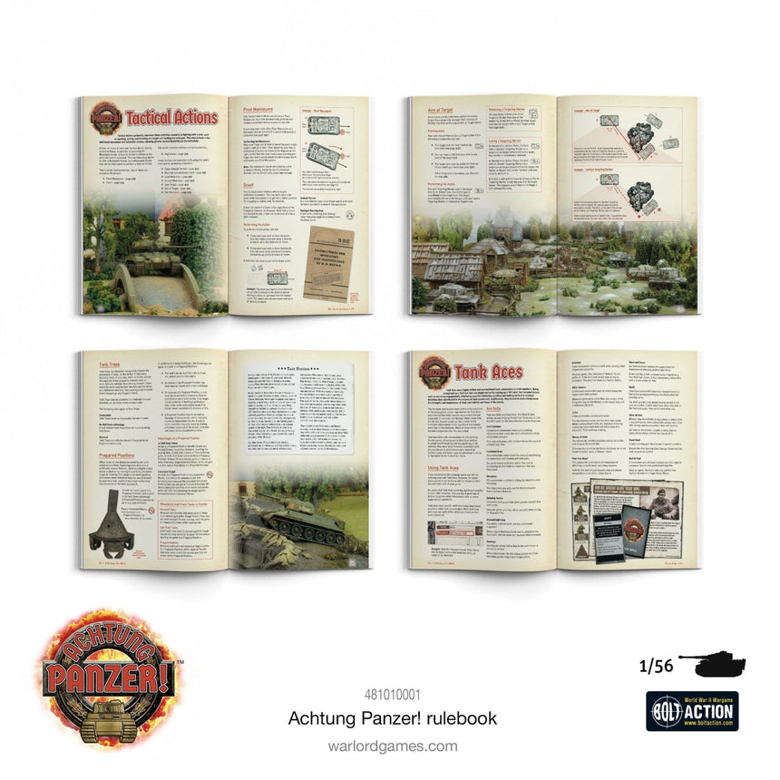 Achtung, Panzer! Rulebook (A4 Softback) - Regelwerk - Warlord Games - 481010001