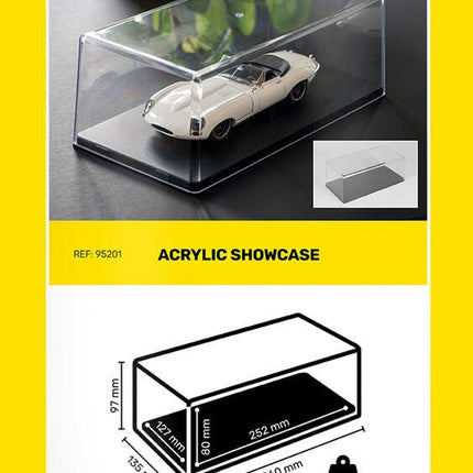 Acrylic Showcase, 252 x 127 x 80 mm