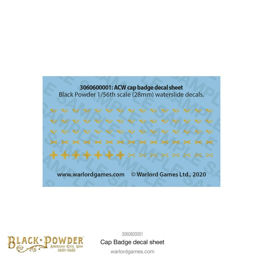 ACW Cap Badge Decal Sheet - Zubehör - Warlord Games - 3060600001