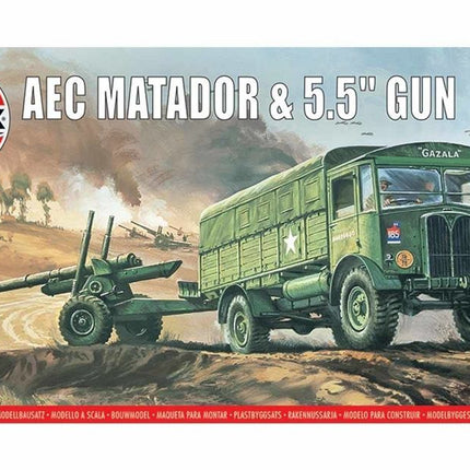 AEC Matador & 5.5inch Gun, Vintage Classics - Artillerie - Airfix - A01314V