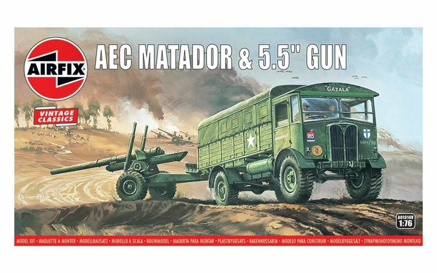 AEC Matador & 5.5inch Gun, Vintage Classics - Artillerie - Airfix - A01314V
