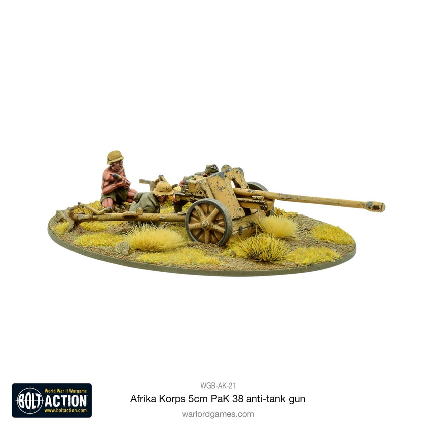 Afrika Korps 5cm PaK 38 Anti - Tank Gun - Artillerie - Warlord Games - WGB-AK-21