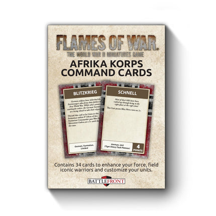 Afrika Korps Command Cards