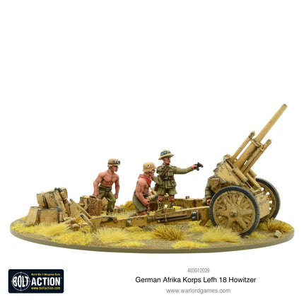 Afrika Korps LeFH 18 10,5cm Medium Artillery - Artillerie - Warlord Games - 403012029