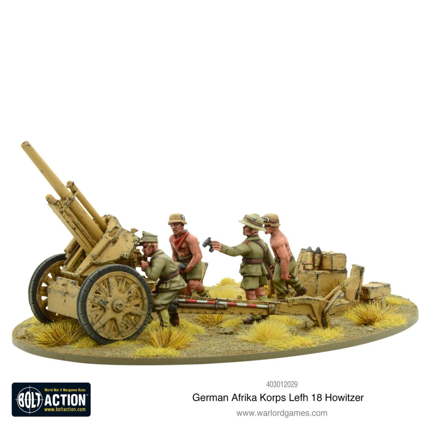 Afrika Korps LeFH 18 10,5cm Medium Artillery - Artillerie - Warlord Games - 403012029