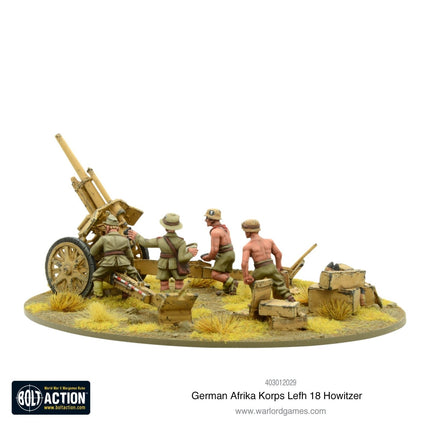 Afrika Korps LeFH 18 10,5cm Medium Artillery - Artillerie - Warlord Games - 403012029