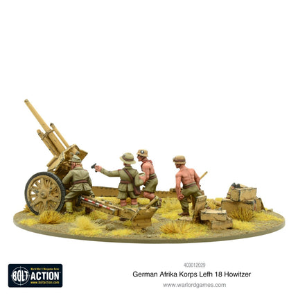 Afrika Korps LeFH 18 10,5cm Medium Artillery - Artillerie - Warlord Games - 403012029
