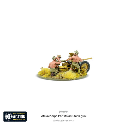 Afrika Korps Pak 36 Light Anti - Tank Gun - Artillerie - Warlord Games - 403012028