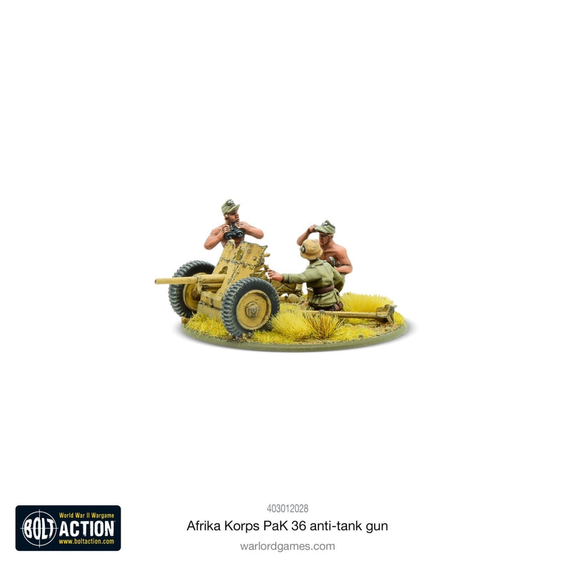 Afrika Korps Pak 36 Light Anti - Tank Gun - Artillerie - Warlord Games - 403012028
