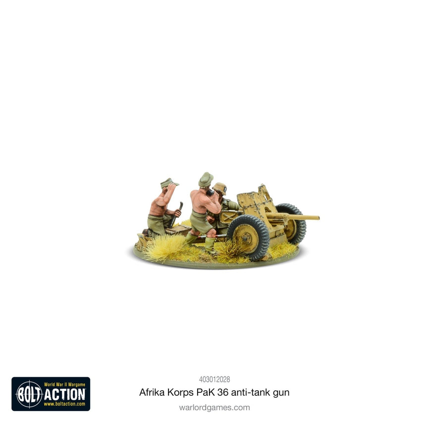 Afrika Korps Pak 36 Light Anti - Tank Gun - Artillerie - Warlord Games - 403012028