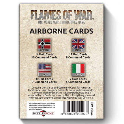Airborne Unit & Command Cards