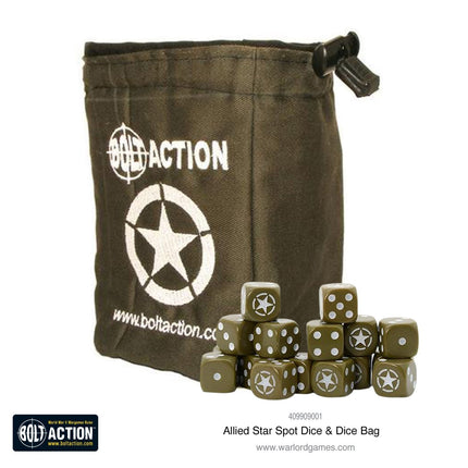 Allied Star D6 & Dice Bag - Zubehör - Warlord Games - 409909001