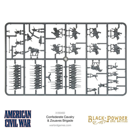 American Civil War Confederate Cavalry & Zouaves Brigade - Starterarmee - Warlord Games - 312004002