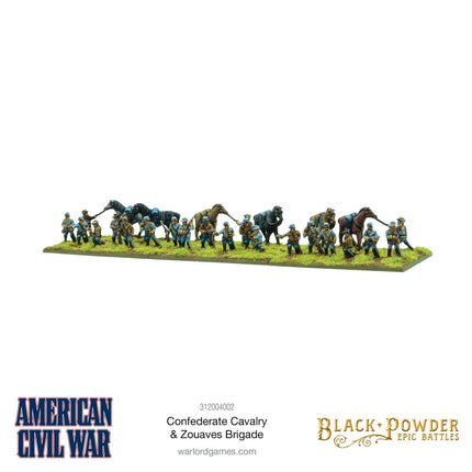 American Civil War Confederate Cavalry & Zouaves Brigade - Starterarmee - Warlord Games - 312004002
