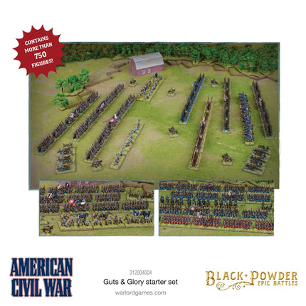 American Civil War - Guts & Glory Starter Set - Szenario & Schlacht - Warlord Games - 312004004