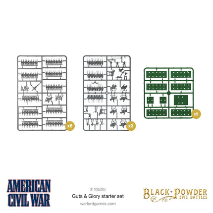 American Civil War - Guts & Glory Starter Set - Szenario & Schlacht - Warlord Games - 312004004