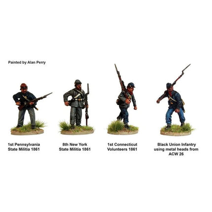 American Civil War Union Infantry 1861 - 65 - Infanterie - Perry Miniatures - ACW 115