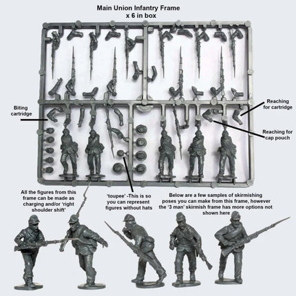 American Civil War Union Infantry 1861 - 65 - Infanterie - Perry Miniatures - ACW 115