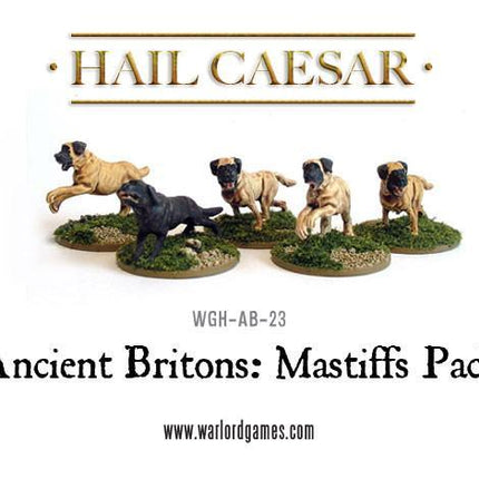 Ancient Britons: Mastiffs Pack - 5 Kriegshunde (Hail Caesar)