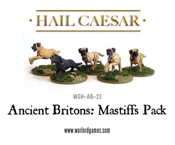 Ancient Britons: Mastiffs Pack - 5 Kriegshunde (Hail Caesar)
