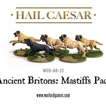 Ancient Britons: Mastiffs Pack - 5 Kriegshunde (Hail Caesar)