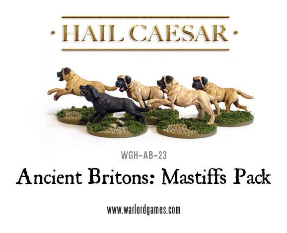 Ancient Britons: Mastiffs Pack - 5 Kriegshunde (Hail Caesar)