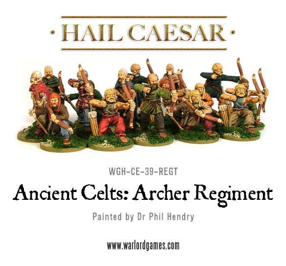 Ancient Celts: Archer Regiment - 16 Bogenschützen (Metall)