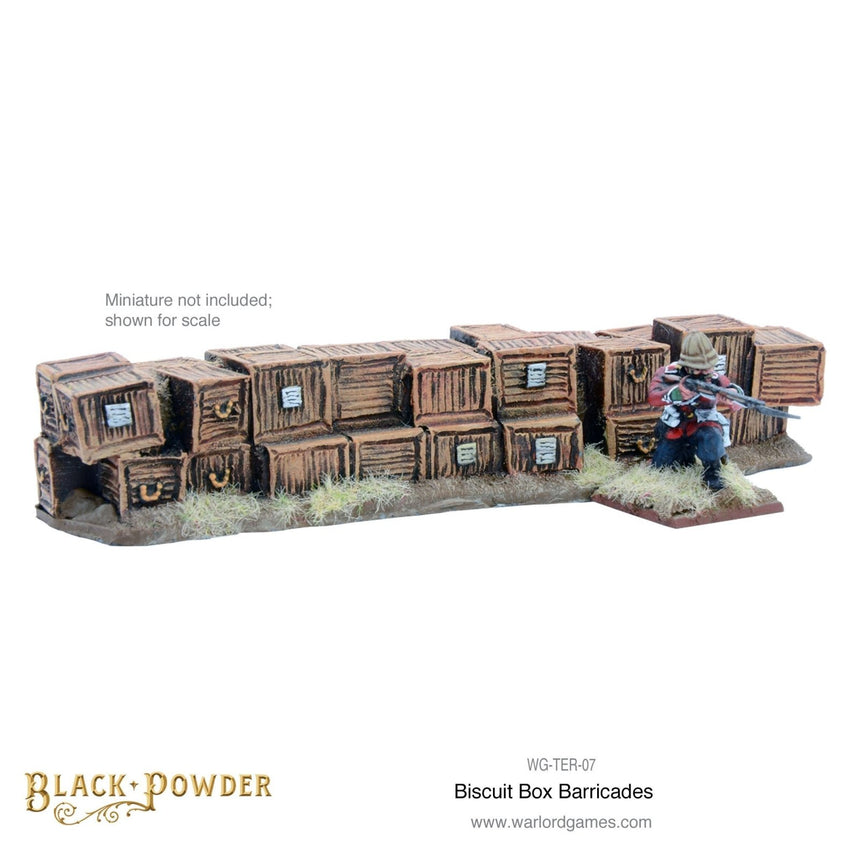 Anglo-Zulu War Biscuit Box barricade set