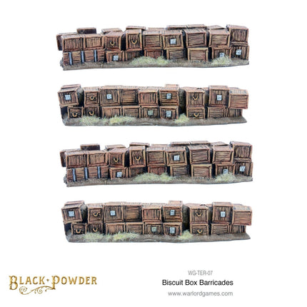 Anglo-Zulu War Biscuit Box barricade set
