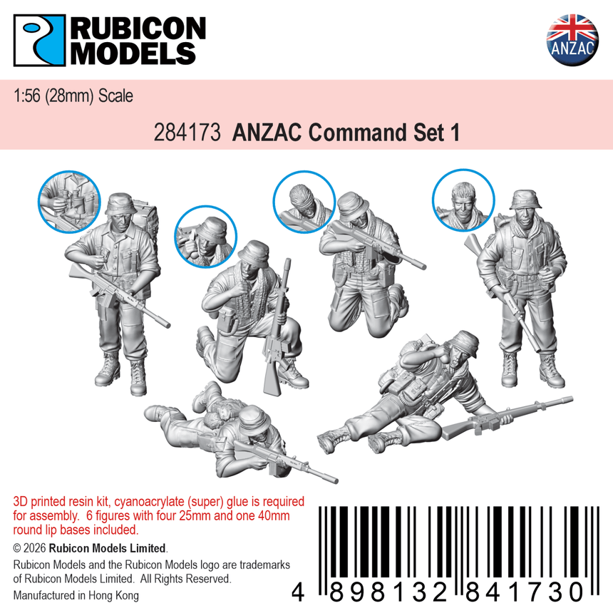ANZAC Command Set 1 - Rubicon Models UK Ltd - 284173