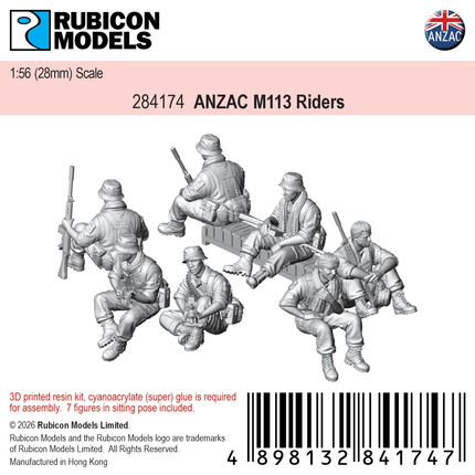 ANZAC M113 Riders - Rubicon Models UK Ltd - 284174