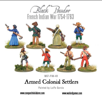 Armed Colonial Settlers - Infanterie - Warlord Games - WG7-FIW-49