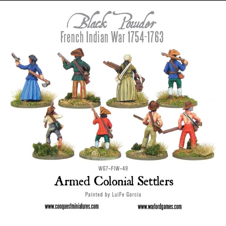 Armed Colonial Settlers - Infanterie - Warlord Games - WG7-FIW-49